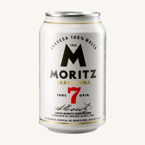 Moritz 7 beer (special premium lager, 100% malt), can