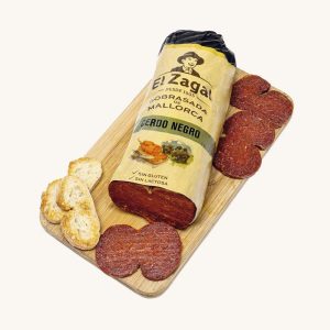 El Zagal Sobrasada of Mallorca de cerdo negro (black pig), rizada IGP, piece Approx. 850 gr