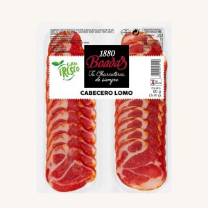 Boadas 1880 Lomo cabecero (cured head neck loin), pre-sliced 80 gr