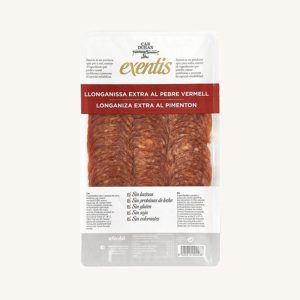 Exentis Can Duran Longaniza with paprika chorizo style extra from-Catalonia pre-sliced 80gr