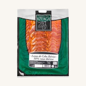 Ibérico Sierra Azuaga Lomo (cured loin) de Cebo Ibérico 50%, pre-sliced 100 gr