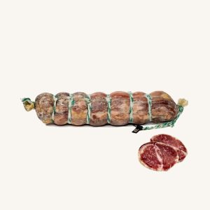 Señorío de Montanera Lomo doblado de Bellota 100% Ibérico (acorn-fed lard coated loin), from Extremadura, piece approx. 1.1 kg
