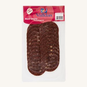 Bull negro (black) del Berguedà, from Catalonia, pre-sliced