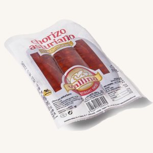 Vallina Chorizo Asturiano extra, traditional smoked, from Asturias, 3-piece pack 250 gr A
