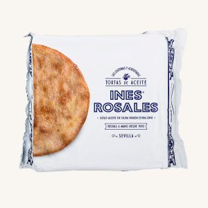 Inés Rosales Torta de aceite (sweet olive oil torta), Original recipe hand-made, from Seville, 6 unit pack, 180 gr