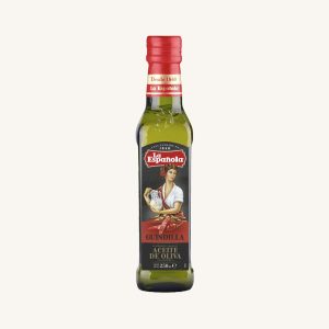 La Española Chilli flavoured extra virgin olive oil (a la guindilla), spicy, from Andalusia, bottle 250 ml main