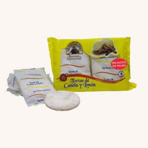 San Martín de Porres Tortas de canela y limón (cinnamon and lemon mini cakes), from Seville, 6 units, 210 gr