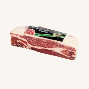 Sánchez Alcaraz Boneless block of Ibérico (50%) de cebo ham (jamón), special for tapas, white label, from Salamanca or Extremadura, approx. 2.4 kg