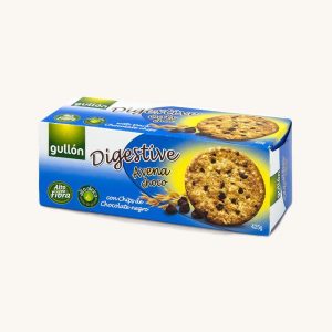 Digestive oats and chocolate biscuits, box
