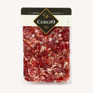 Cerezo Ibérico ham shavings - black label (Virutas de Jamón Ibérico), from Jabugo (Huelva), blister 120g