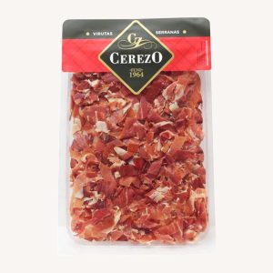 Cerezo Serrano ham shavings (Virutas Serranas de jamón), from Serón (Andalusia), blister 120 g