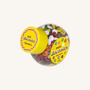 Mini Lacasitos, mini coloured dragées with chocolate, from Aragon, small jar 129g