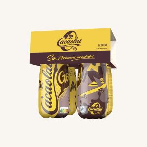Cacaolat Sugar-free 0% chocolate milkshake, from Barcelona, pack of 4x200ml mini bottles