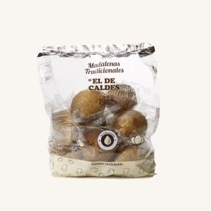 El de Caldes Traditional madalenas (cupcakes : madeleines), from Catalonia, 12 units, medium pack 500g