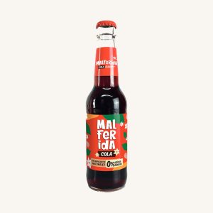 Artisan Cola soft drink with natural ingredients & without added sugar, from Valencia, bottle