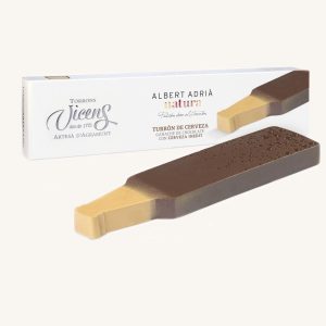 Torrons Vicens Beer nougat - Albert Adrià natura (turrón : torró de Cerveza Indedit Damm), case 300g
