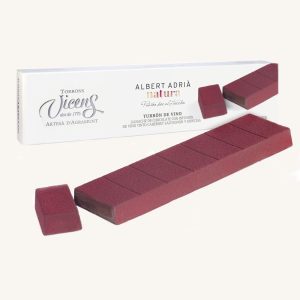 Torrons Vicens Cabernet Sauvignon Red Wine nougat - Albert Adrià natura (turrón : torró de vino), case 300g