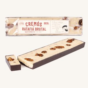 Torrons Vicens Creamy Ratafia Nougat Brutal by Marc Ribas (turrón : torró cremoso de Ratafía), case 300g
