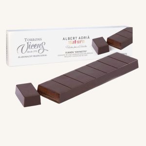 Torrons Vicens Ristretto Coffee nougat - Albert Adrià natura (turrón : torró de café Ristretto), case 300g