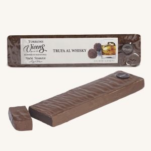 Torrons Vicens Truffle with whisky nougat (turrón : torró de trufa al Whisky), bar 300g
