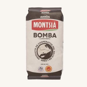 Montsià Bomba rice (arroz) extra quality, DOP Delta del Ebro, from Tarragona, bag 1kg