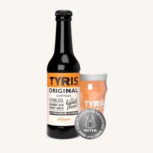 Tyris Original artisan craft beer, Blonde Ale style, from Valencia, bottle