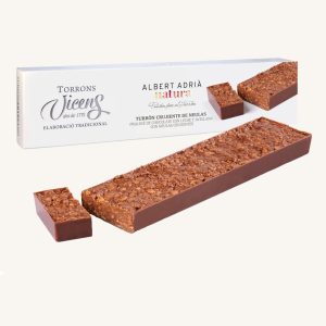 Torrons Vicens Crispy nougat with Neulas (turrón crujiente de Neulas), by Albert Adrià, bar 300g