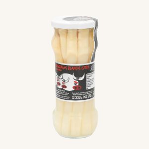 White asparagus (espárragos blancos extra), IGP from Navarra, 9/12 thick pieces, jar