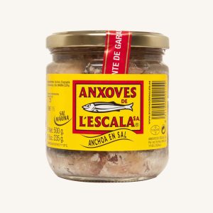 Salted Anchovy fillets (salazón), artisan, from Girona - Mediterranean Sea, medium jar