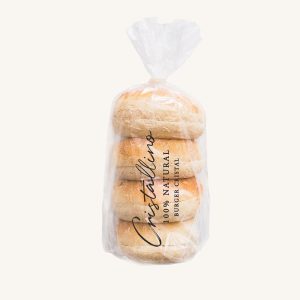 Burger Crystal bread (pan de cristal) 4 units