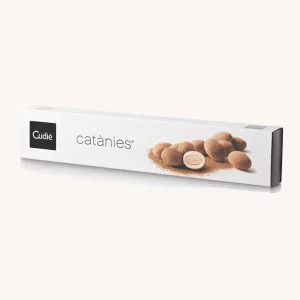 Cudié Catànies : Catanias (caramelized almonds coated with praline), Original, from Barcelona, box 250g