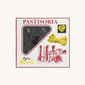 Pastisoria Artisan Puff pastry bows covered in chocolate (Lazos de hojaldre recubiertos de chocolate), from Soria, medium box 550g