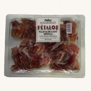 Pétalos (extra thin) - Paleta (shoulder ham) de cebo Ibérico (50%), pre-sliced