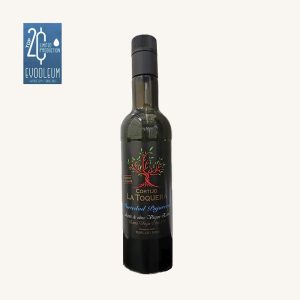 Cortijo La Toquera Extra Virgin Olive Oil (EVOO / AOVE), Pajarera variety, limited production, from Cordoba, bottle