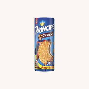 Galletas Principe cookies filled with chocolate cream, 300 g package