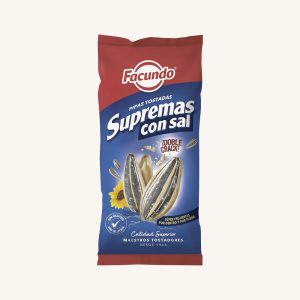 Facundo Pipas Supremas con Sal (large toasted sunflower seeds with salt), from Palencia, medium bag