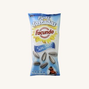 Roasted sunflower seeds without added salt (Pipas tostadas sin sal añadida), bag