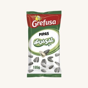Grefusa Pipas Aguasal (roasted sunflower seeds), from Valencia, medium bag