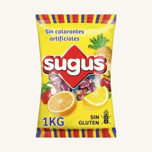 Sugus assortment of chewy soft fruit flavoured candies, extra large bag